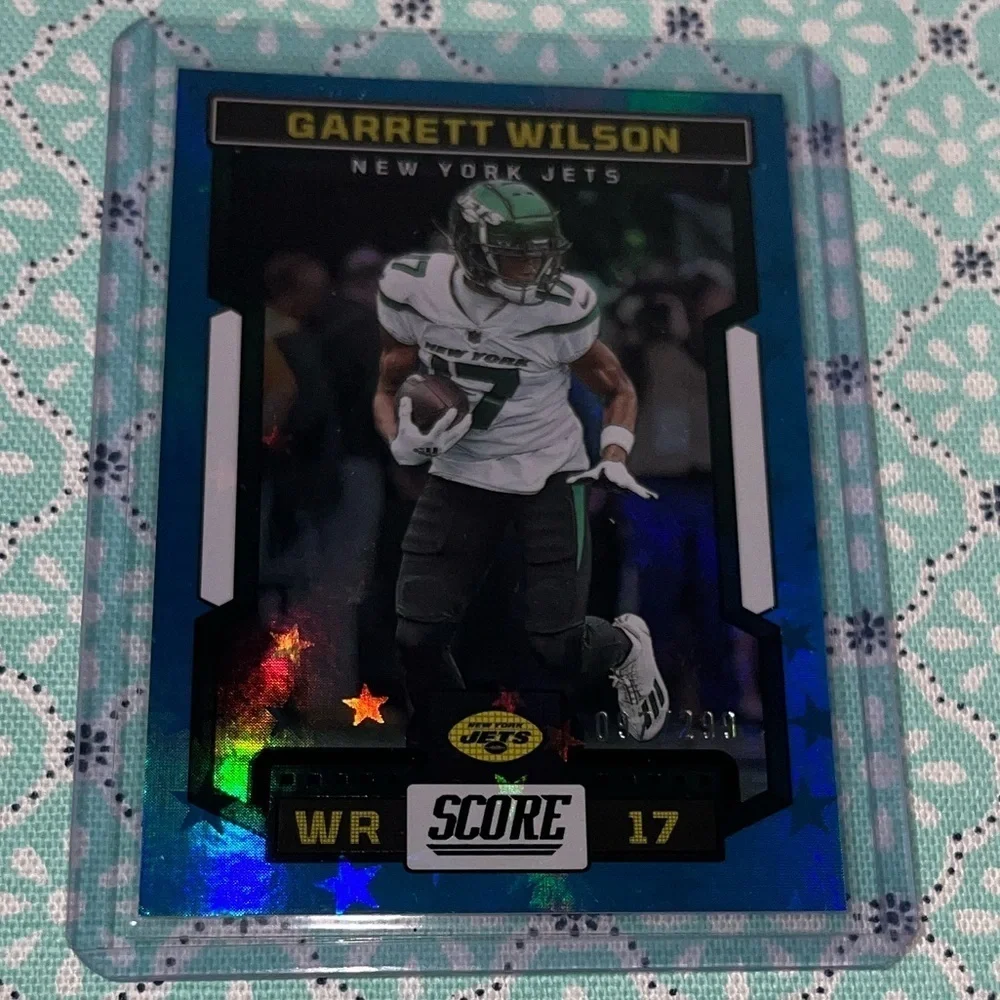 Num: 97/299 🏈 Garrett Wilson 2023 Panini Score Football Card #291